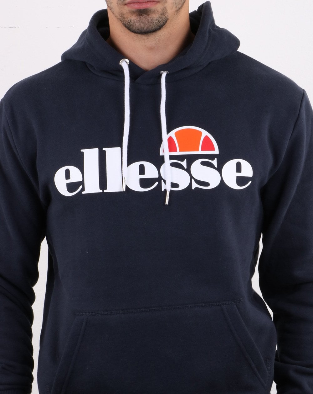 Ellesse Logo Hoody Navy