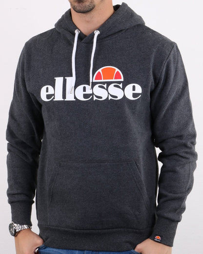 Ellesse Logo Hoody Dark Grey