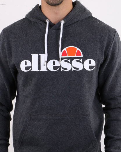 Ellesse Logo Hoody Dark Grey