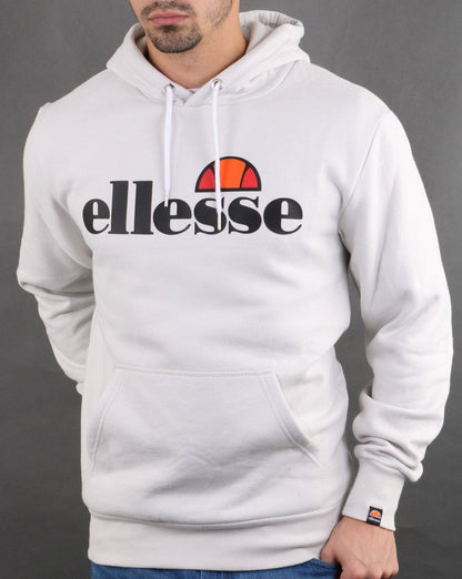Ellesse Logo Hoody Light Grey
