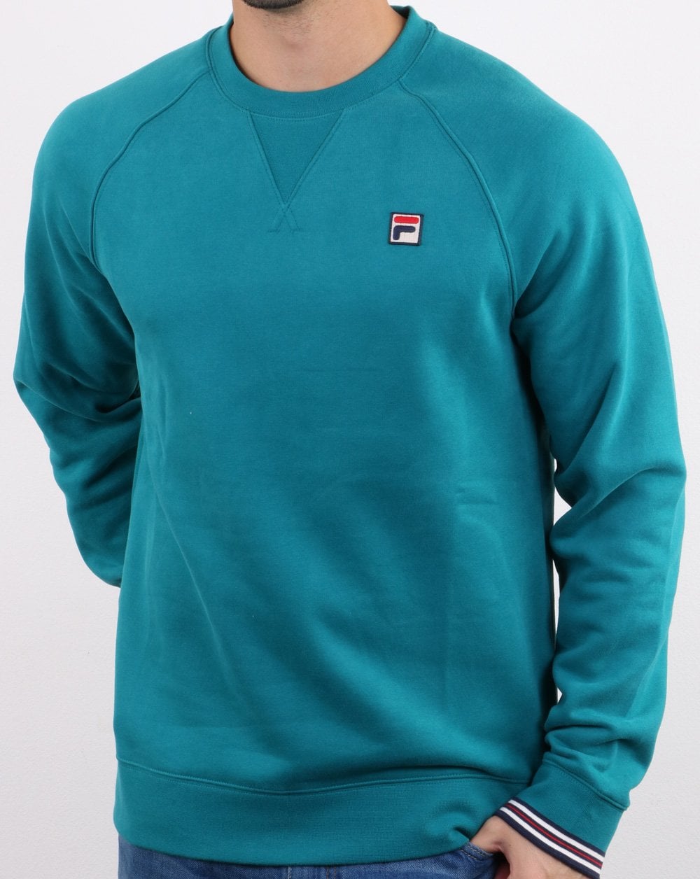 Fila Vintage Pozzi Crew Sweat Harbour Blue