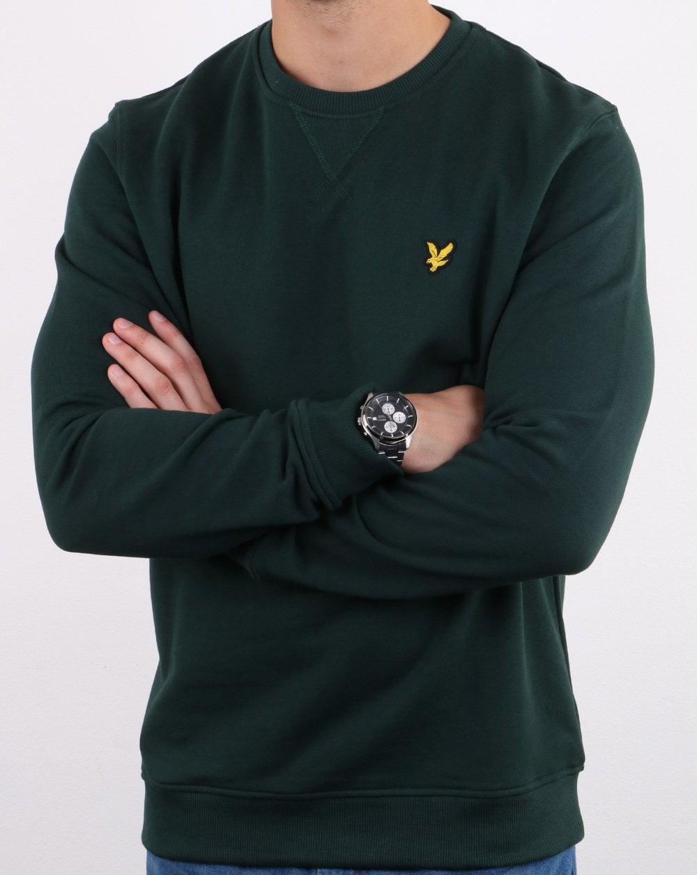 Lyle And Scott Crew Neck Sweatshirt Jade Green
