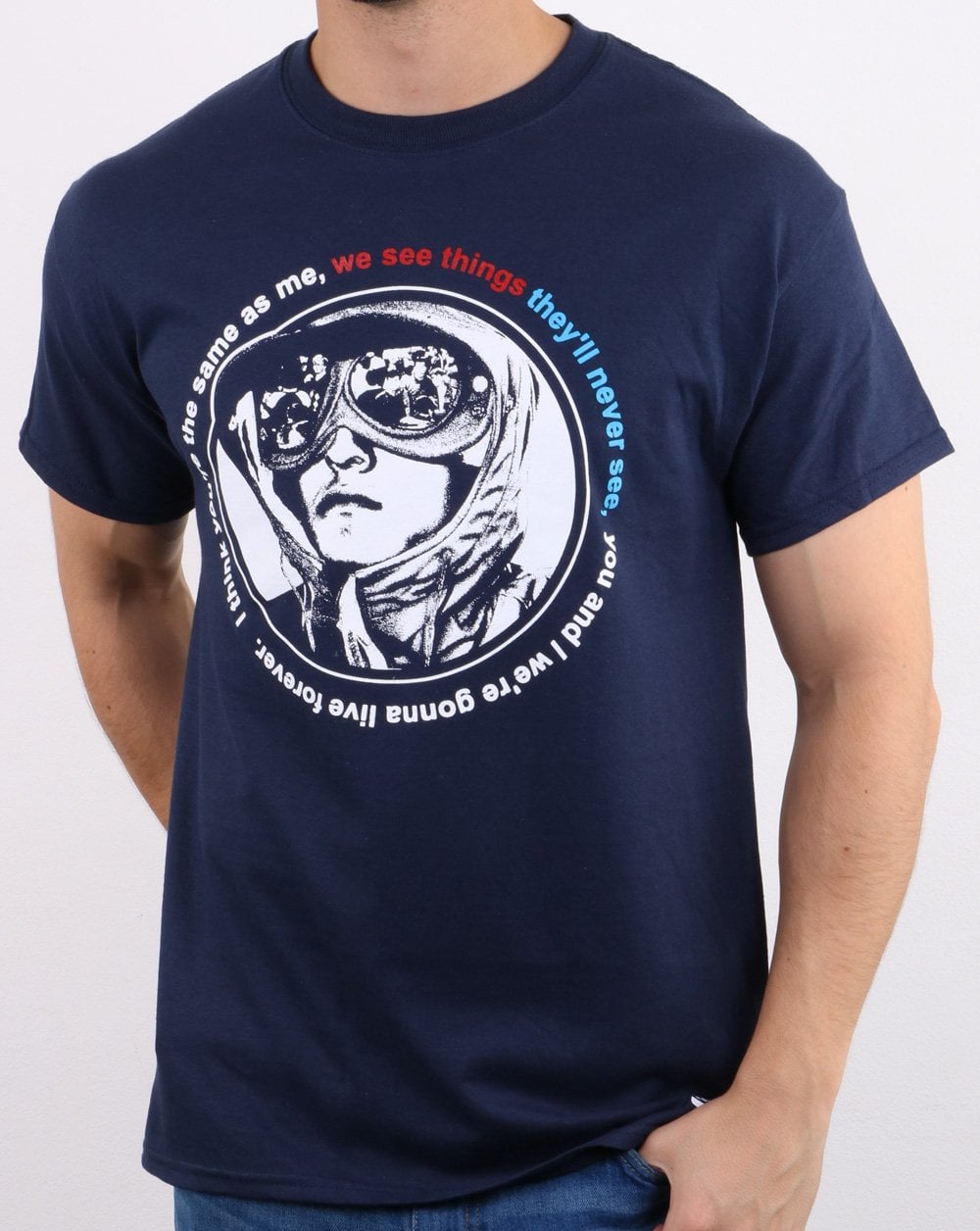 We See Things They'll Never See T-shirt Navy