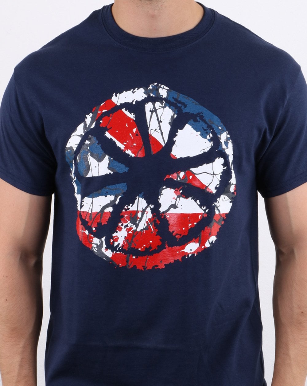 80s Casual Classics Lemon Waterfall T-shirt Navy