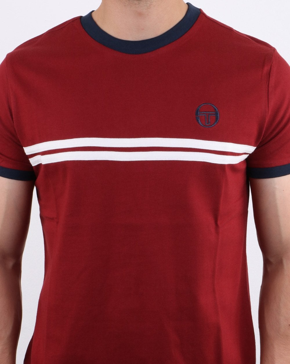 Sergio Tacchini Supermac T-shirt Burgundy Red/navy