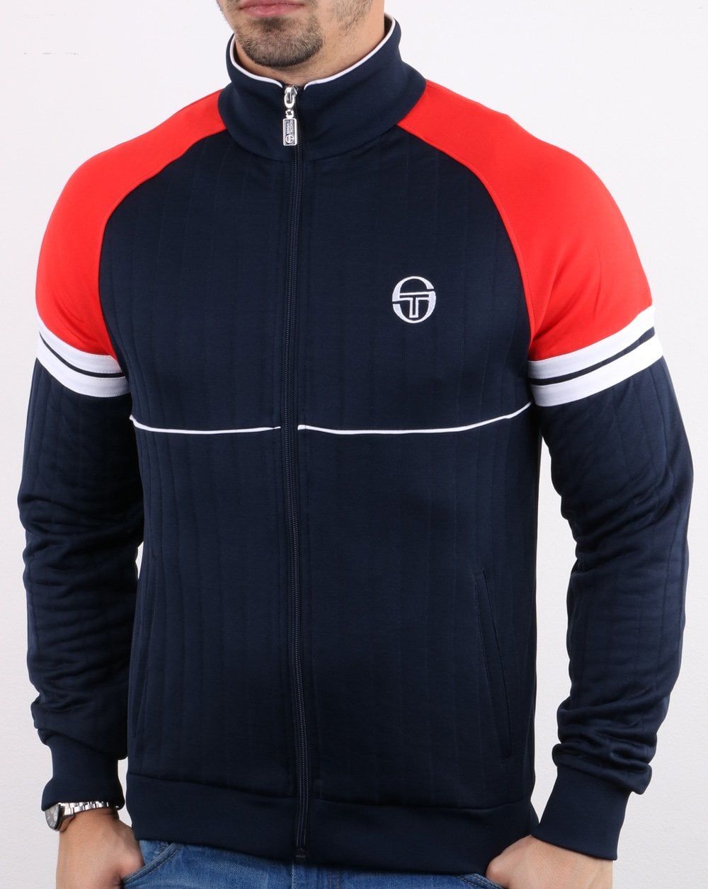 Sergio Tacchini Star Track Top Navy/Vintage Red