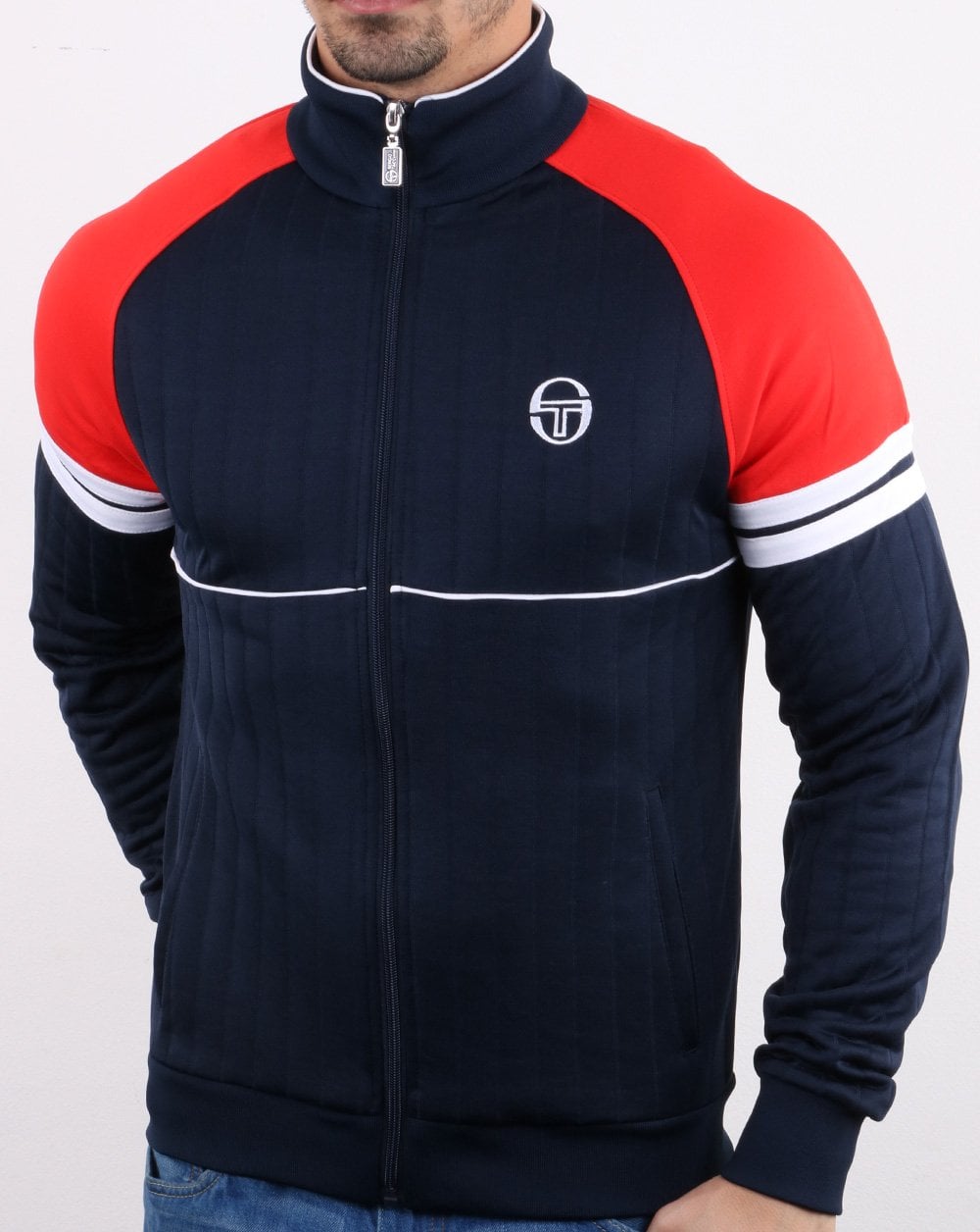 Sergio Tacchini Star Track Top Navy/Vintage Red
