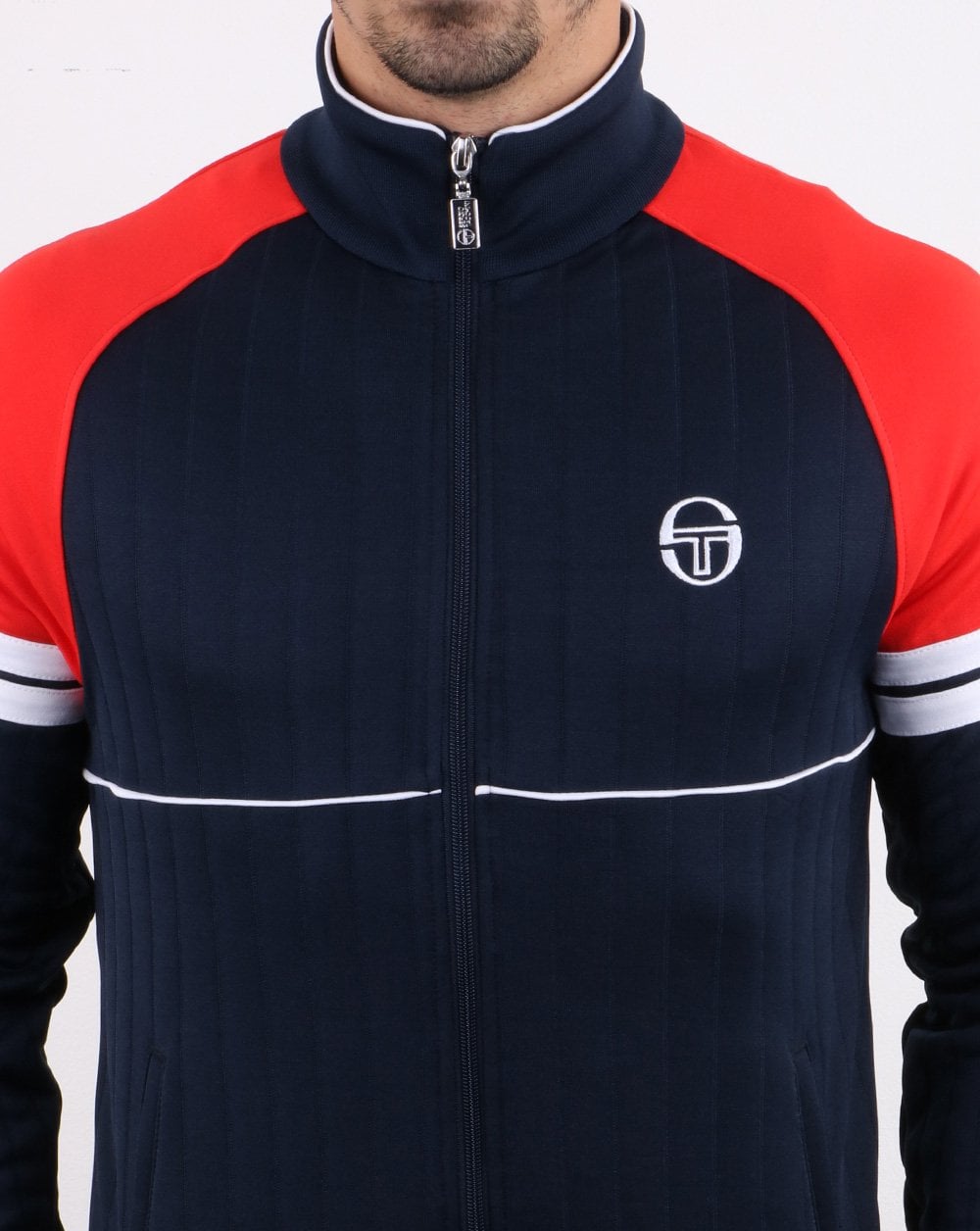 Sergio Tacchini Star Track Top Navy/Vintage Red