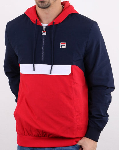 Fila Vintage Macker 1/2 Zip Jacket Navy/Red/White