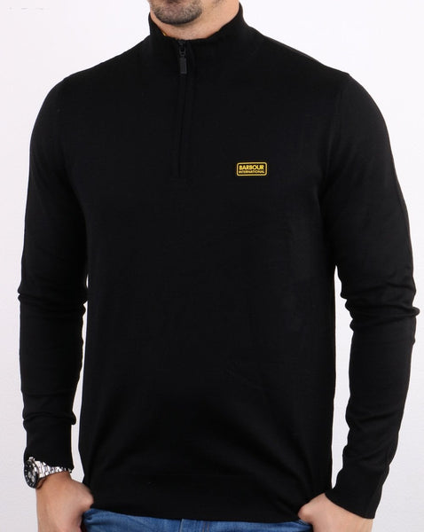 Barbour International Half Zip Merino Black