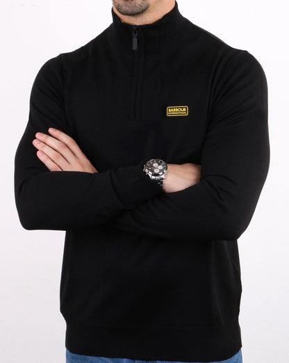 Barbour International Half Zip Merino Black