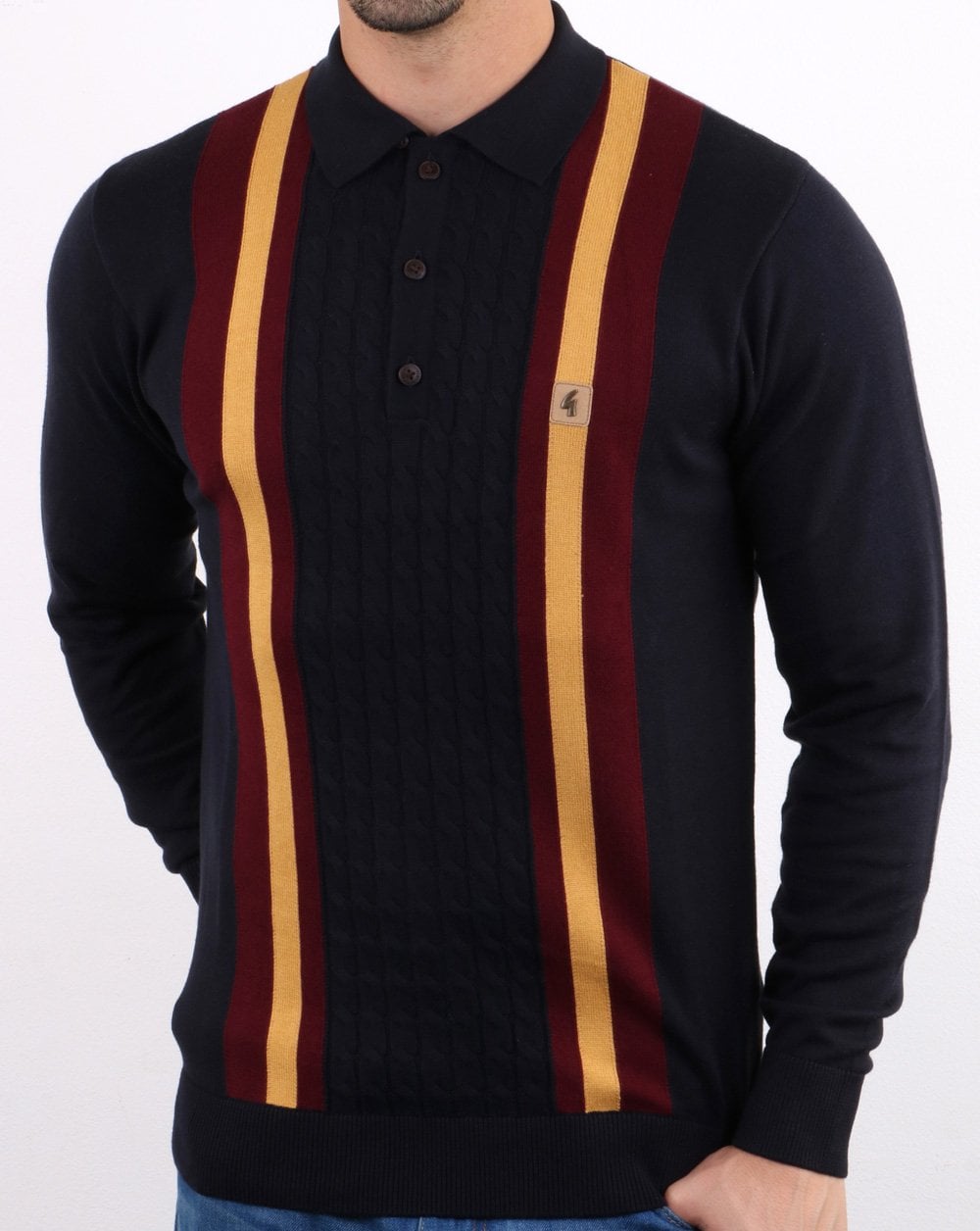 Gabicci Vintage Tram Polo Shirt Navy