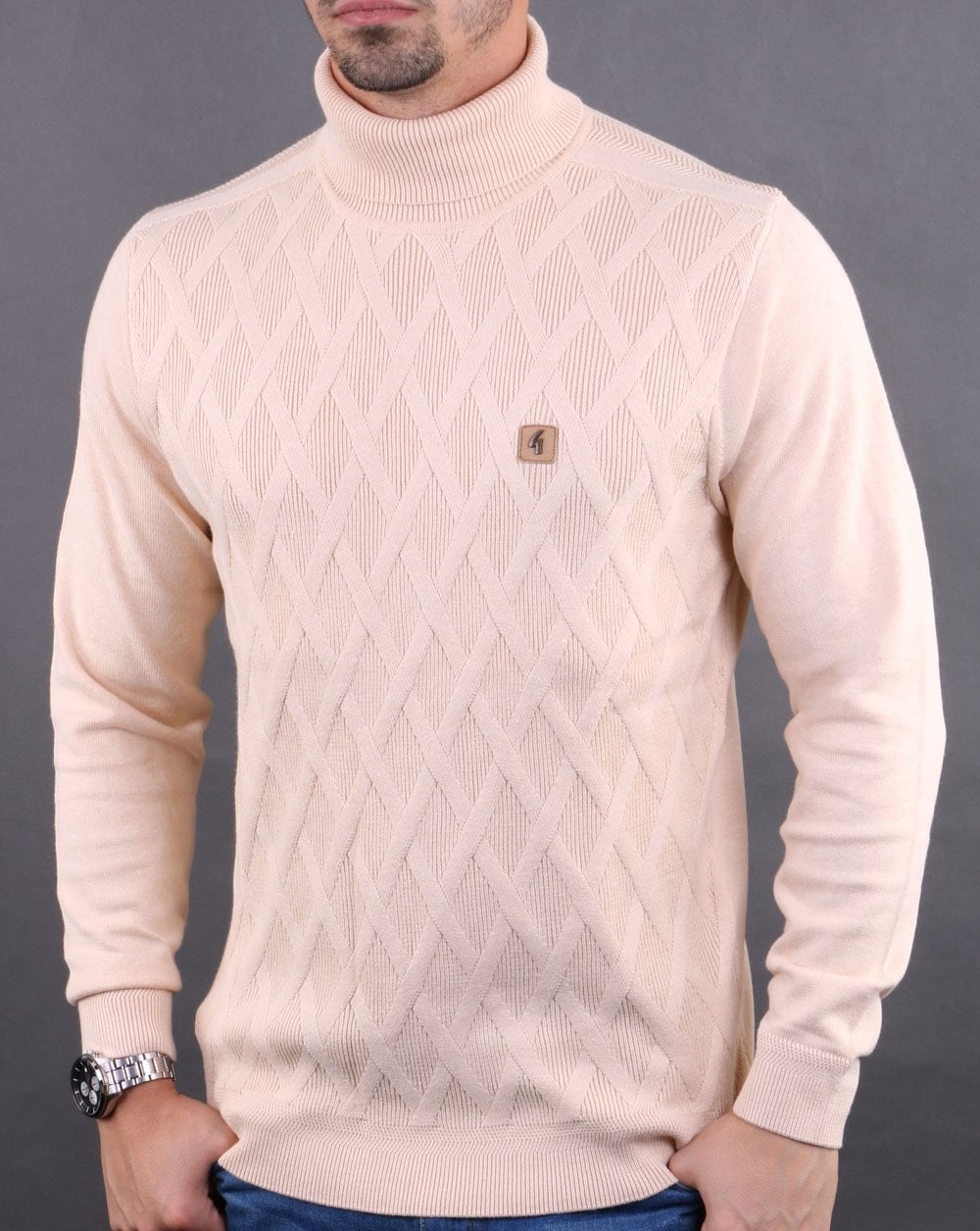 Gabicci Vintage Coaster Roll Neck Oat