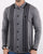 Gabicci Vintage Polo Full Button Grey