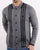 Gabicci Vintage Polo Full Button Grey