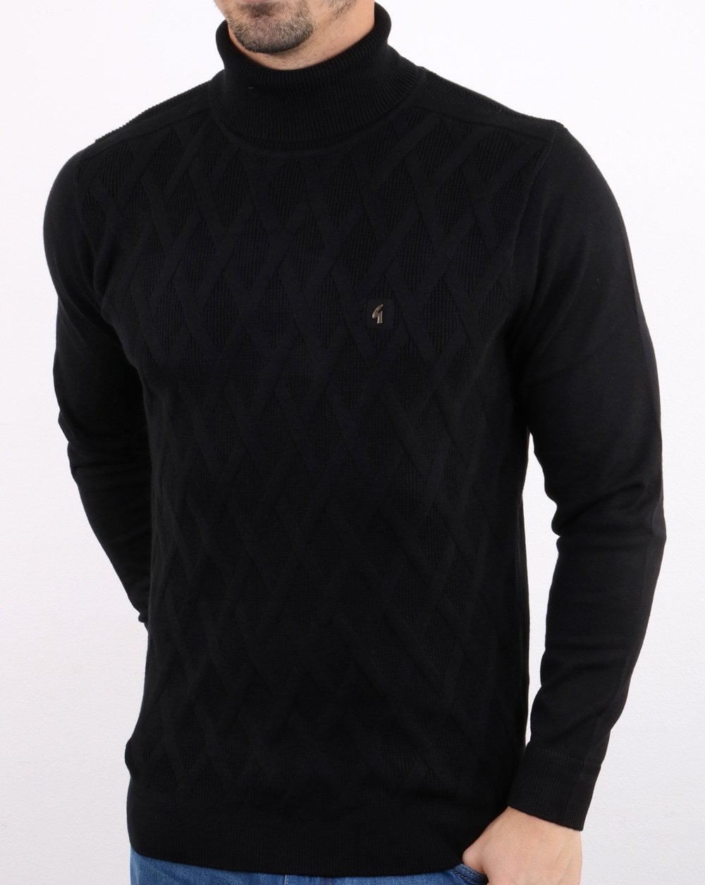 Gabicci Vintage Coaster Roll Neck Black