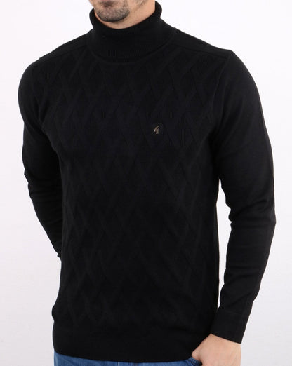 Gabicci Vintage Coaster Roll Neck Black