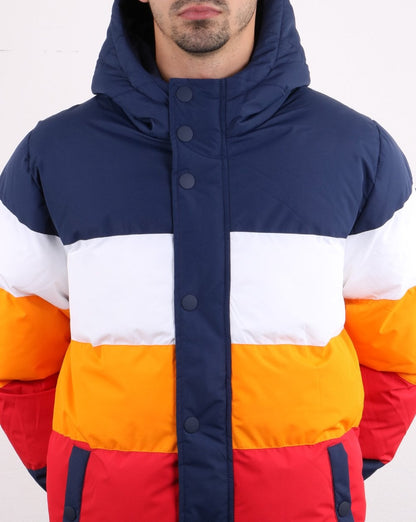 Fila Vintage Multi Puffer Jacket Navy/white/orange