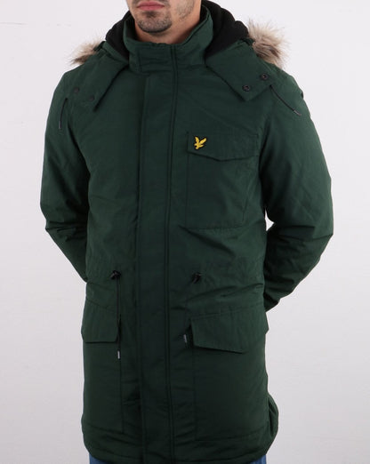 Lyle And Scott Winterweight Microfleece Lined Parka Jade