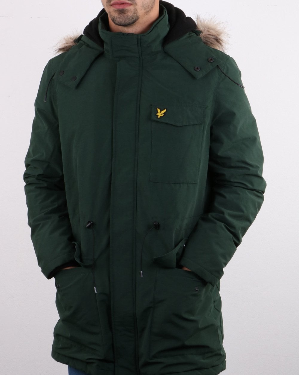Lyle And Scott Winterweight Microfleece Lined Parka Jade