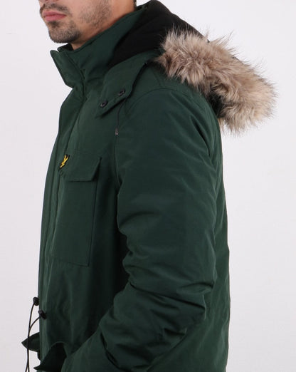 Lyle And Scott Winterweight Microfleece Lined Parka Jade