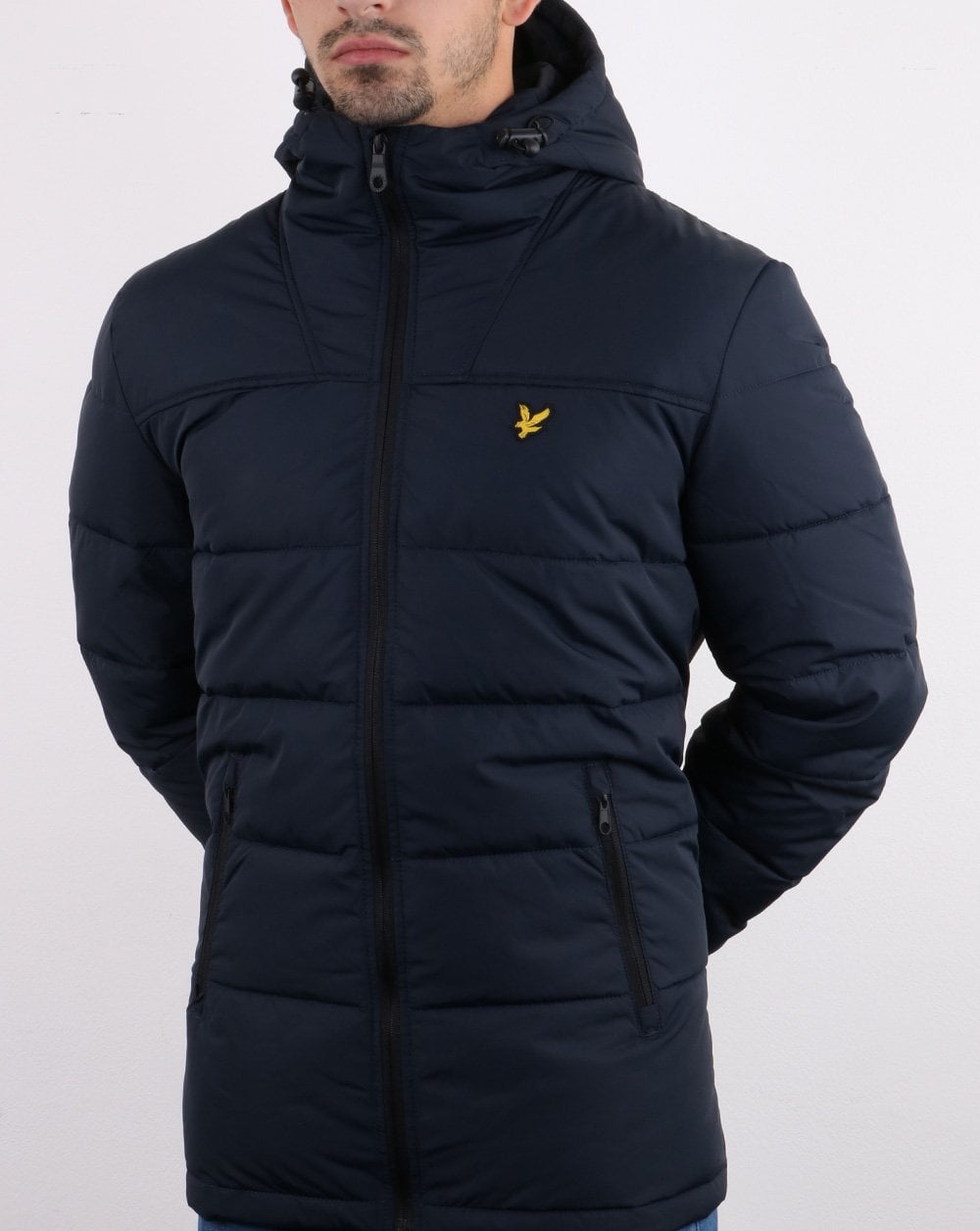 Lyle And Scott Wadded Jacket Navy