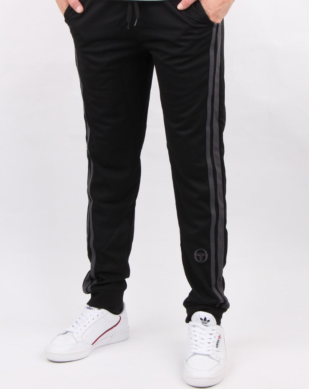 Sergio Tacchini Masters Track Bottoms Black/Grey