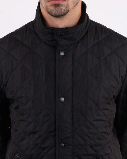 Barbour Chelsea Sports Quilted Jacket Black