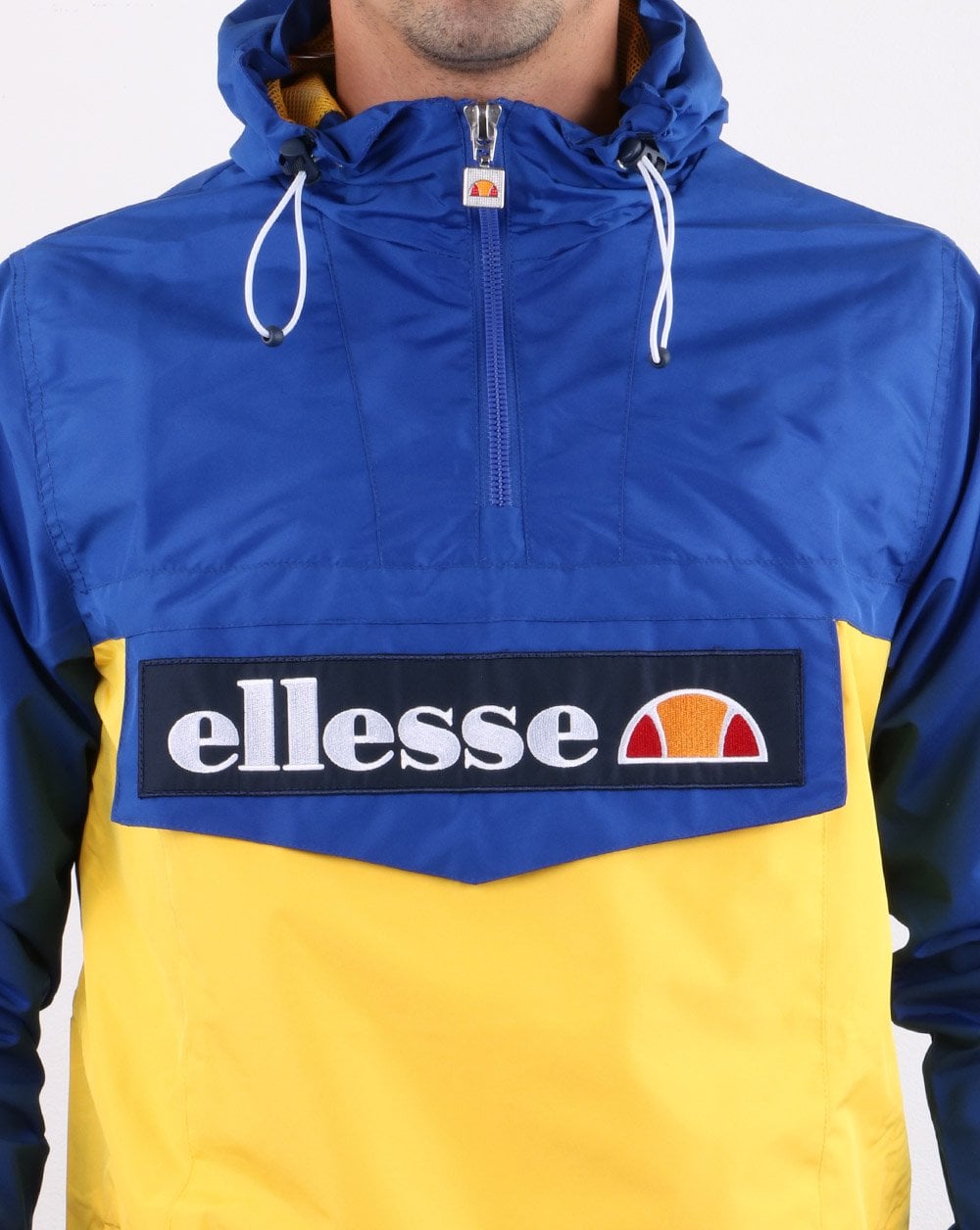 Ellesse Quarter Zip Jacket Blue/Yellow