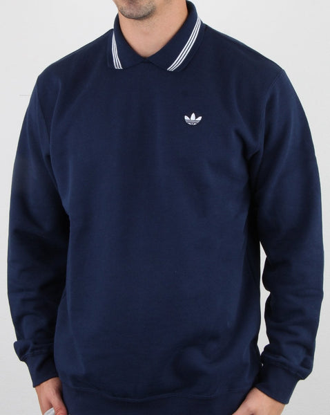 Adidas Originals Polo Sweatshirt Navy