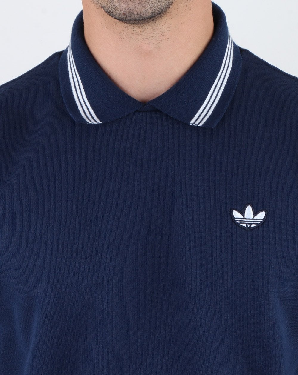 Adidas Originals Polo Sweatshirt Navy