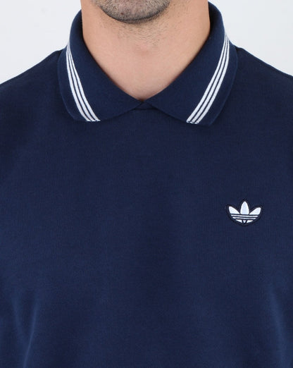 Adidas Originals Polo Sweatshirt Navy