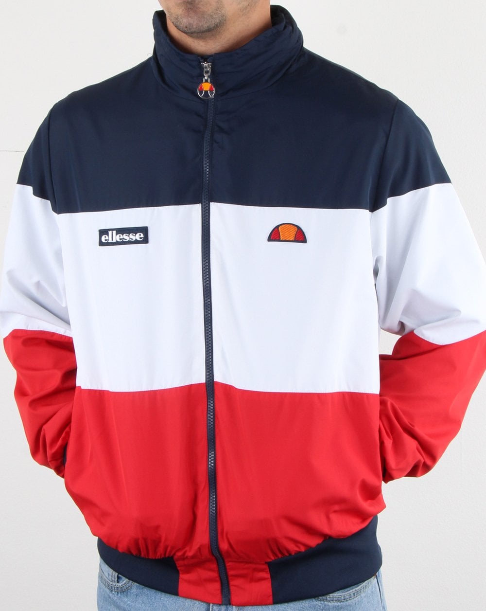 Ellesse Block Jacket Red/White/Navy