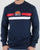 Ellesse Duo Stripe Sweatshirt Navy
