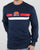 Ellesse Duo Stripe Sweatshirt Navy