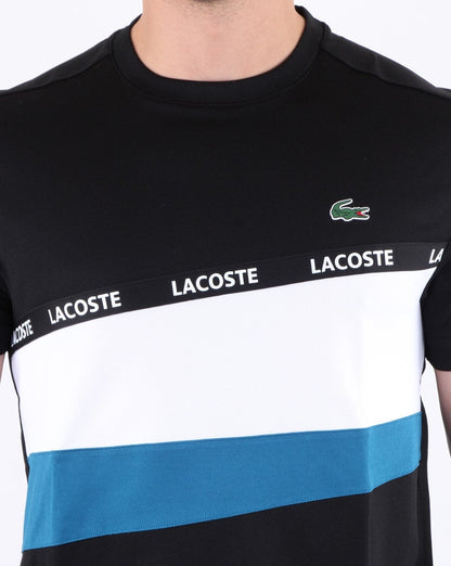 Lacoste Stripe Block T-shirt Black/White