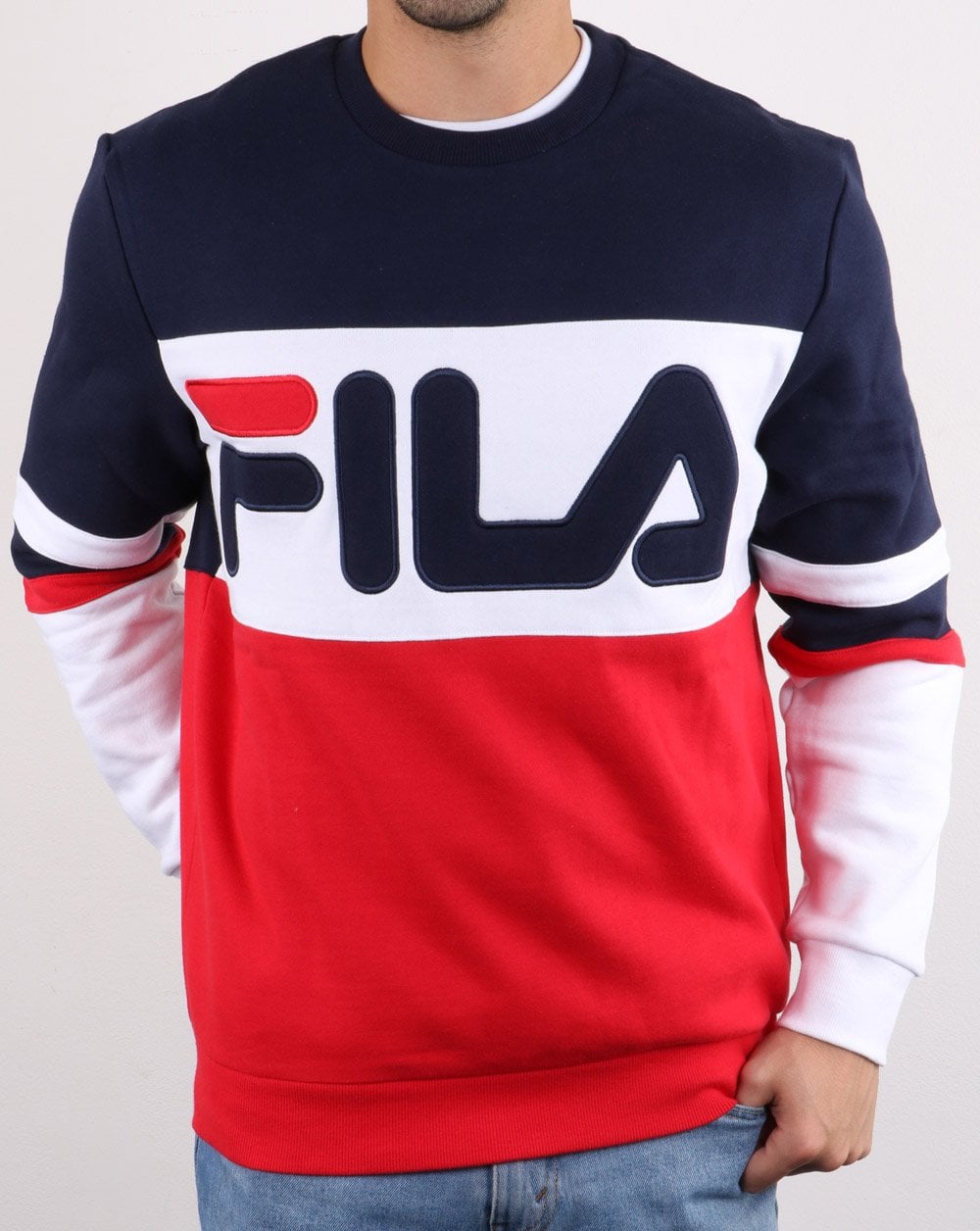 Fila Vintage Freddie Sweatshirt Red/Navy/White
