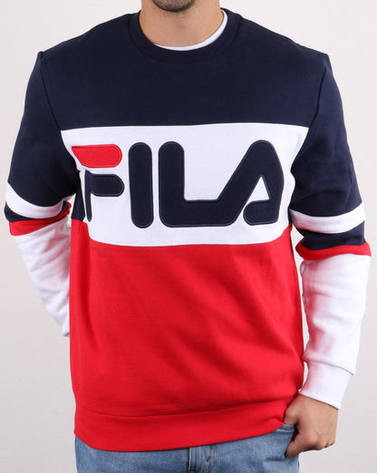 Fila Vintage Freddie Sweatshirt Red/Navy/White