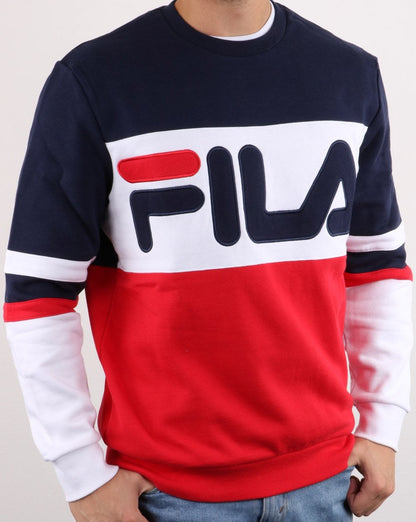 Fila Vintage Freddie Sweatshirt Red/Navy/White