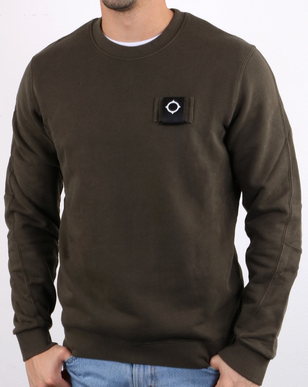 Ma.strum Training Crew Sweat Dark Khaki
