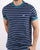 Pretty Green Martell Striped T-shirt Navy