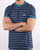 Pretty Green Martell Striped T-shirt Navy