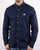 Pretty Green Horlock Long Sleeved Polka Dot Shirt Navy