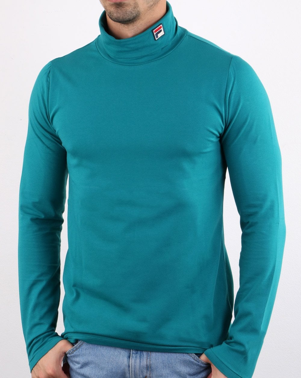 Fila Vintage Roll Neck Teal