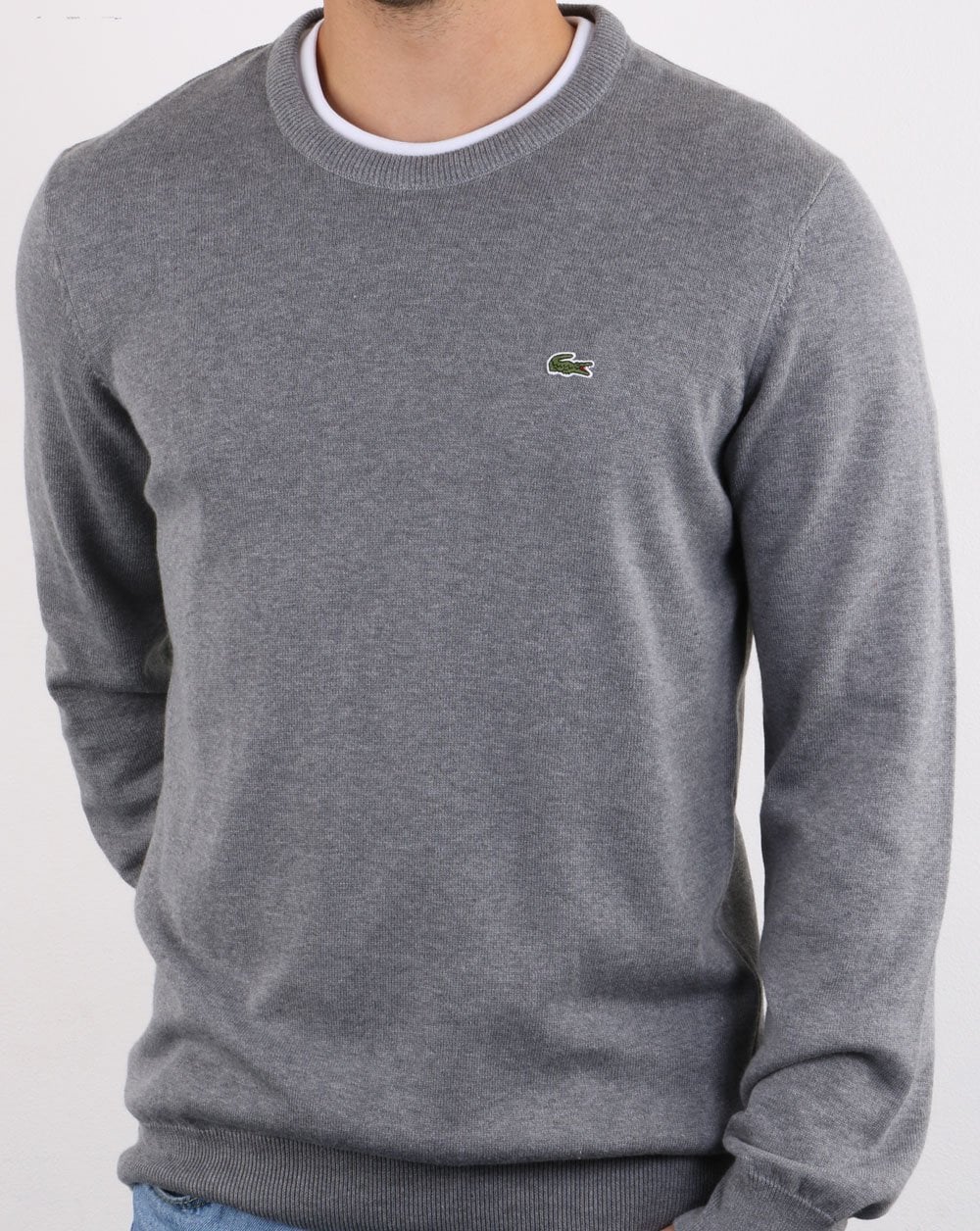 Lacoste Crew Neck Jumper Grey
