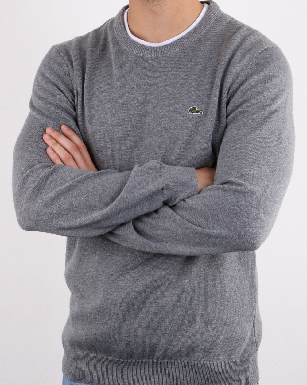 Lacoste Crew Neck Jumper Grey