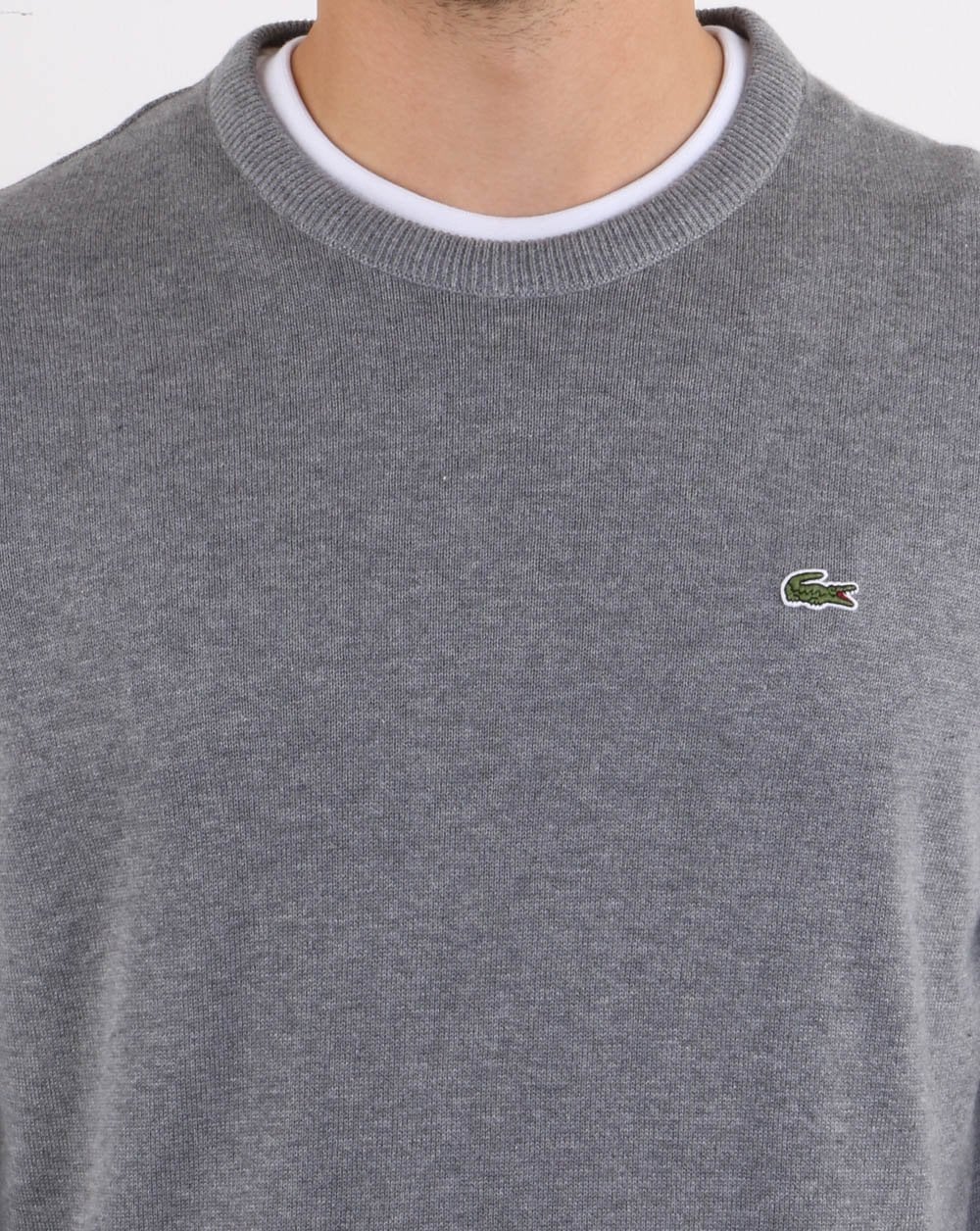 Lacoste Crew Neck Jumper Grey