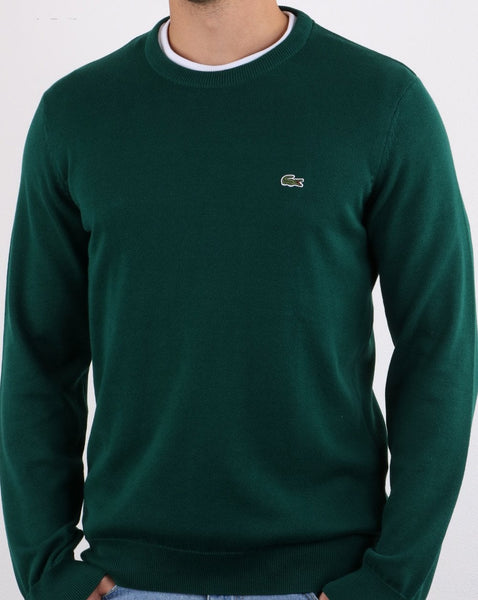 Lacoste Crew Neck Jumper Dark Green
