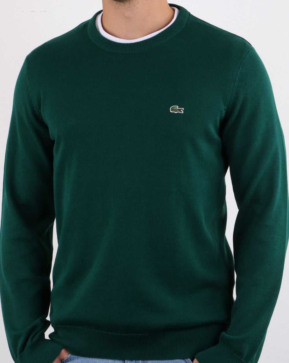 Lacoste Crew Neck Jumper Dark Green