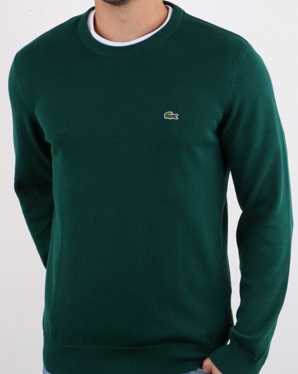 Lacoste Crew Neck Jumper Dark Green